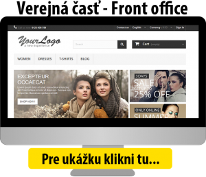 Internetový obchod verejná časť