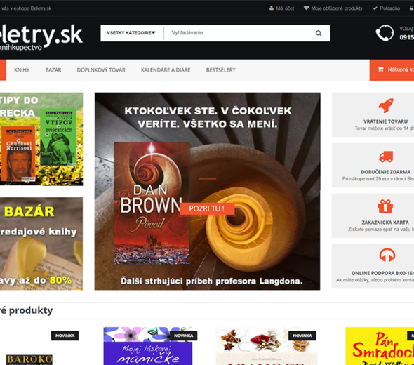 eshop Beletry.sk-Kníhkupectvo